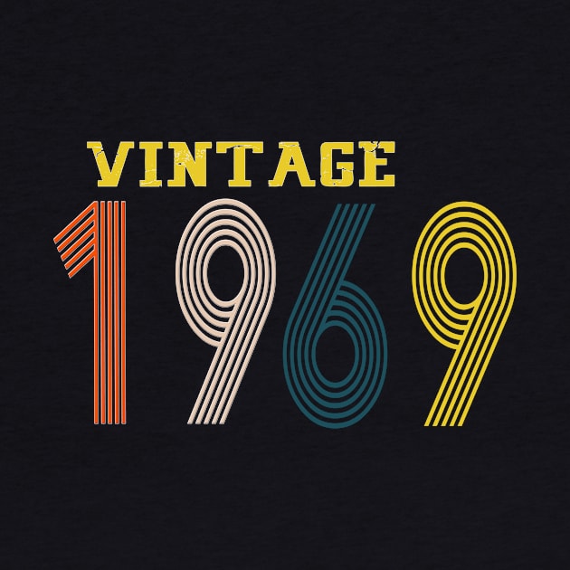 1969 vintage retro year by Yoda